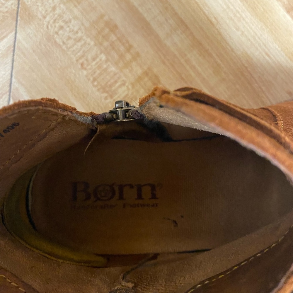 BORN Wynter Brown Suede Booties - Picture 5 of 10